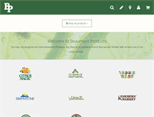Tablet Screenshot of beaumontproducts.com
